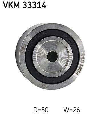 Deflection/Guide Pulley, V-ribbed belt - VKM 33314 SKF